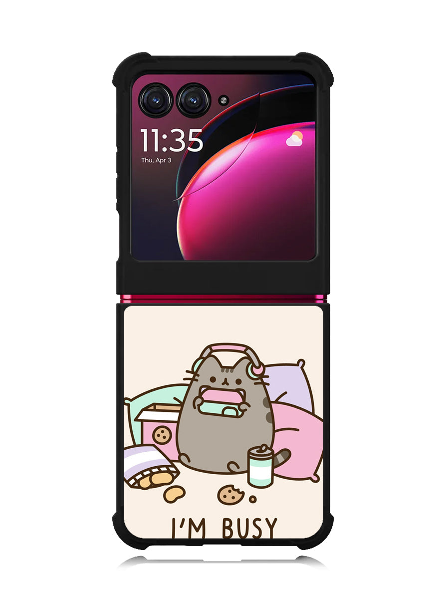Pusheen The Cat Very Busy Motorola Moto Razr Plus 2023 , Moto Razr+ 2023 Case