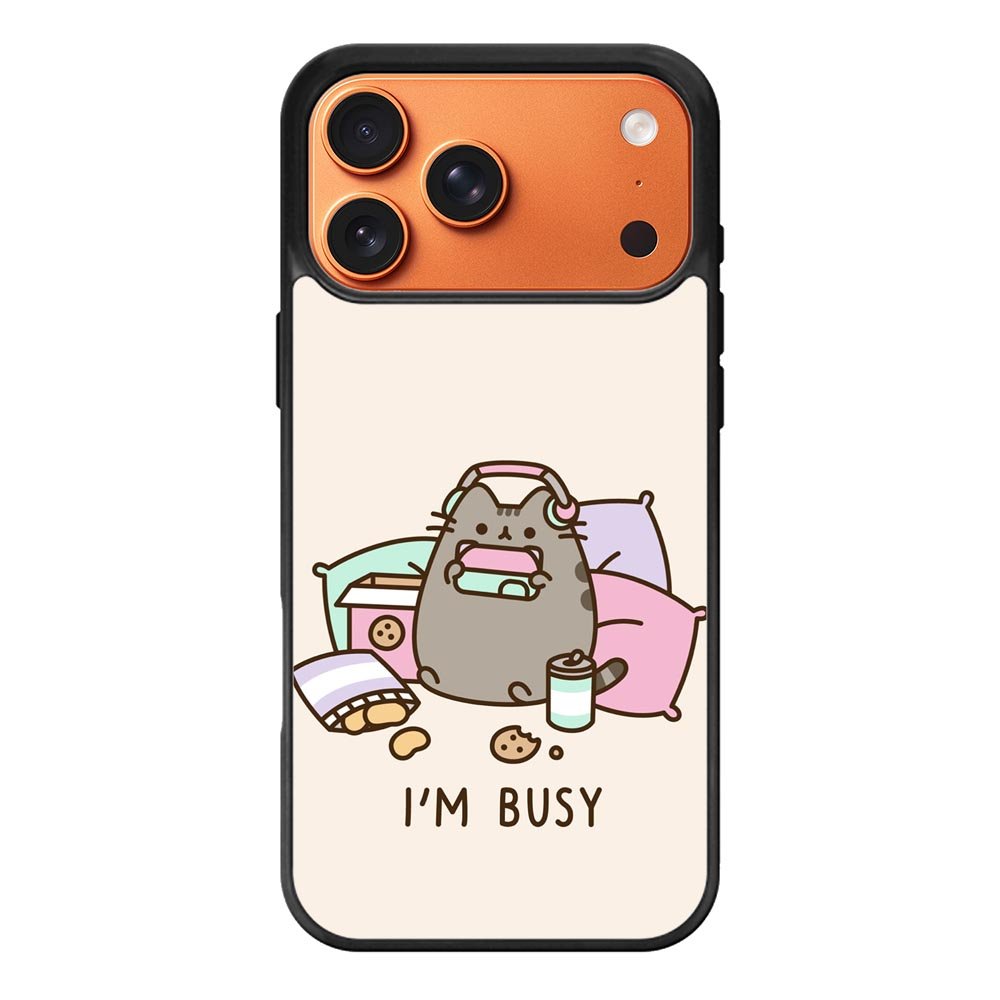 Pusheen The Cat Very Busy iPhone 17 Pro Case