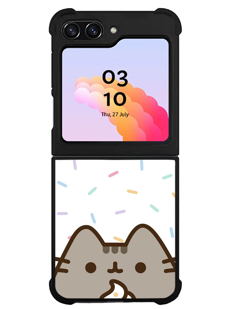 Pusheen The Cat Rainbow Cupcakes Samsung Galaxy Z Flip 5 5G 2023 Case