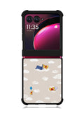 Winnie The Pooh Cloud Pattern Motorola Moto Razr Plus 2023 , Moto Razr+ 2023 Case OV6854