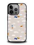 Winnie The Pooh Cloud Pattern iPhone 16 Pro Case OV6854