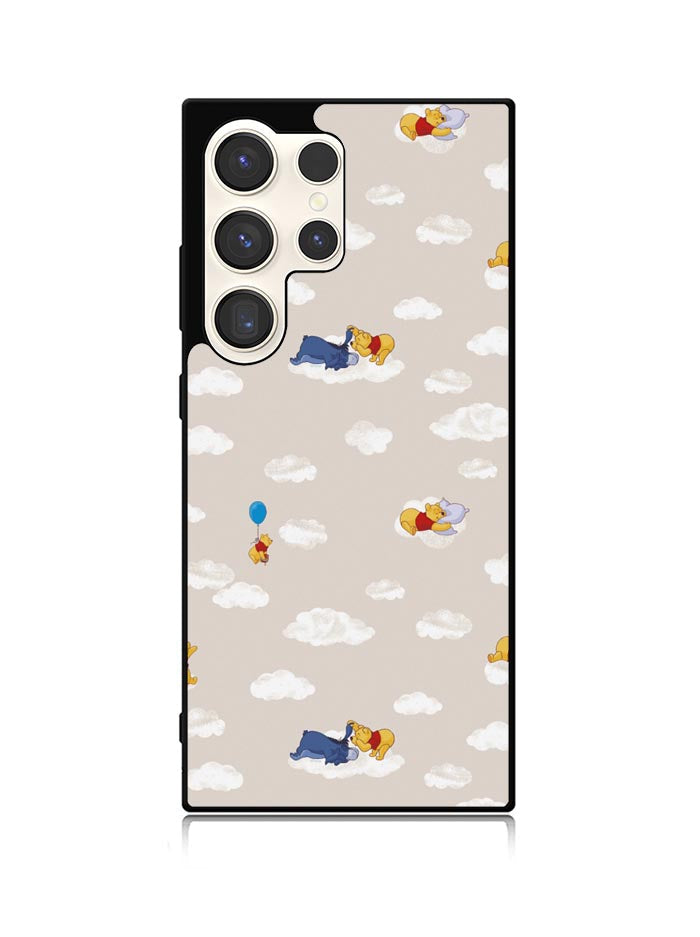 Winnie The Pooh Cloud Pattern Samsung Galaxy S23 Ultra 5G Case QC6854