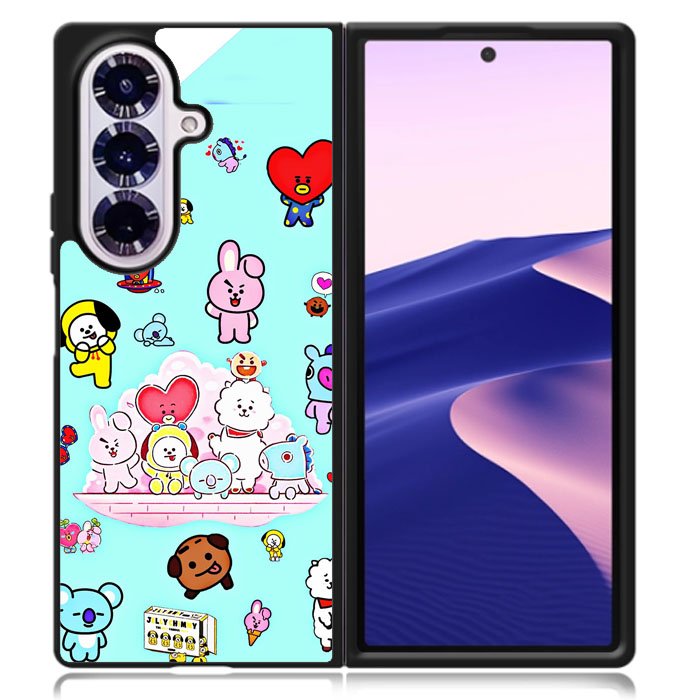 BTS BT21 Family Samsung Galaxy Z Fold 7 Case OV4293