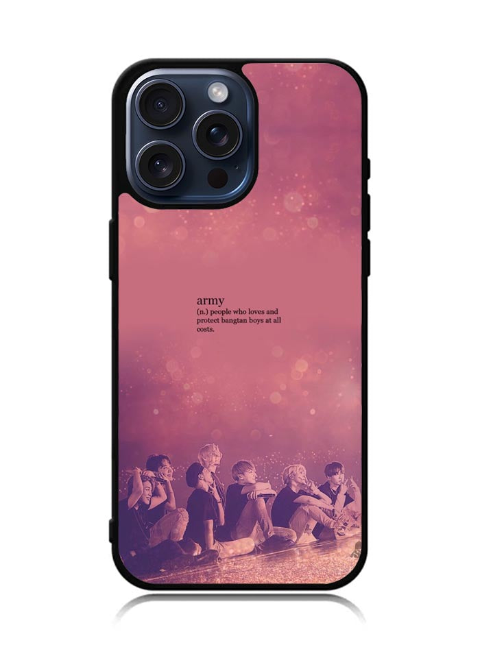 BTS Army Noun iPhone 15 Pro Max Case OV4249