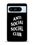 Anti Social Social Club Black White Google Pixel 8 Pro Case QC7174