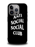 Anti Social Social Club Black White iPhone 16 Pro Case OV7174