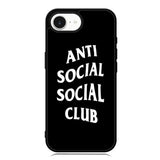 Anti Social Social Club Black White iPhone 16e Case OV7174