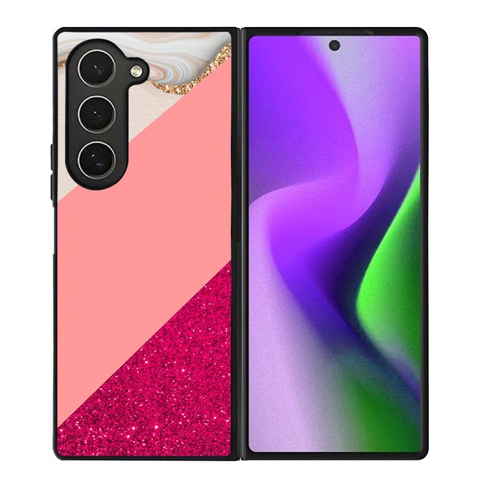 Pink Marble Beautiful Samsung Galaxy Z Fold 6 5G 2024 Case OV6964