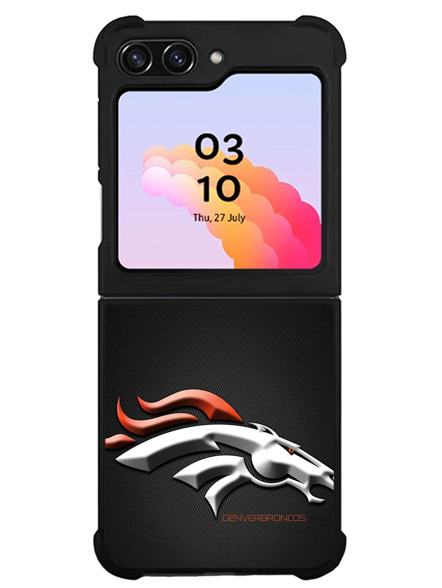 Denver Broncos Grey Background Samsung Galaxy Z Flip 5 5G 2023 Case