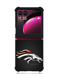 Denver Broncos Grey Background Motorola Moto Razr Plus 2023 , Moto Razr+ 2023 Case