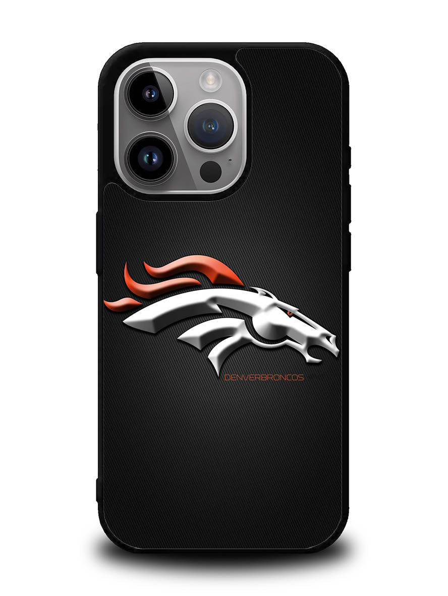 Denver Broncos Grey Background iPhone 15 Pro Case