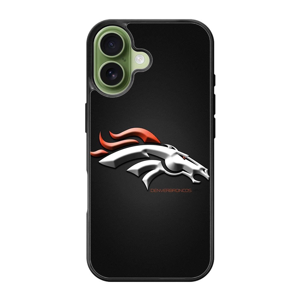 Denver Broncos Grey Background iPhone 17 Case