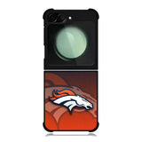 Denver Broncos Logo Ball Pattern Samsung Galaxy Z Flip 6 5G 2024 Case OV4622