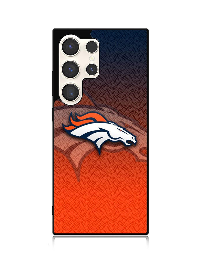 Denver Broncos Logo Ball Pattern Samsung Galaxy S25 Ultra 5G Case QC4622