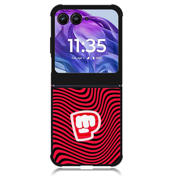PewDiePie Red Black Logo Motorola Moto Razr Plus 2024 , Moto Razr+ 2024 Case OV2940