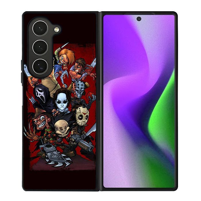 Classic Horror Movie Villains Samsung Galaxy Z Fold 6 Case
