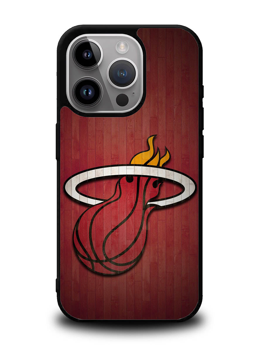 Miami Heat Red iPhone 16 Pro Max Case QC7006