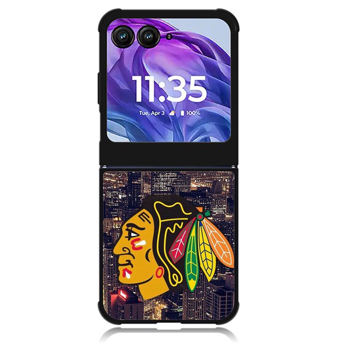 Blackhawks Chicago Motorola Moto Razr Plus 2024 , Moto Razr+ 2024 Case OV8517