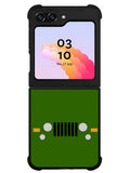 Jeep Army Green Samsung Galaxy Z Flip 5 5G 2023 Case OV9797