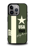 Jeep Vintage Racing USA 1941 iPhone 15 Pro Case OV9800