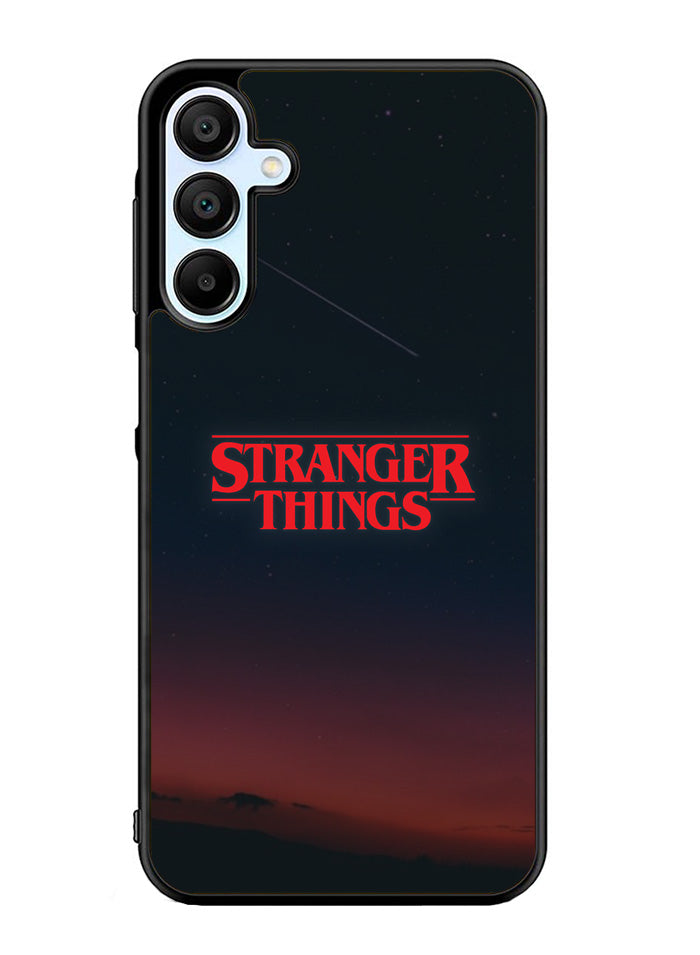 Stranger Things Logo in The Sky Samsung Galaxy A35 5G Case OV9824
