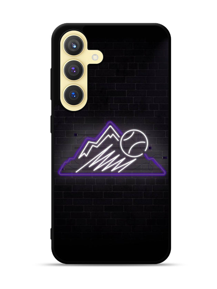 Colorado Rockies Neon Logo Samsung Galaxy S25 5G Case OV9811
