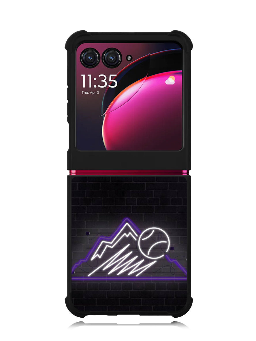 Colorado Rockies Neon Logo Motorola Moto Razr Plus 2023 , Moto Razr+ 2023 Case OV9811