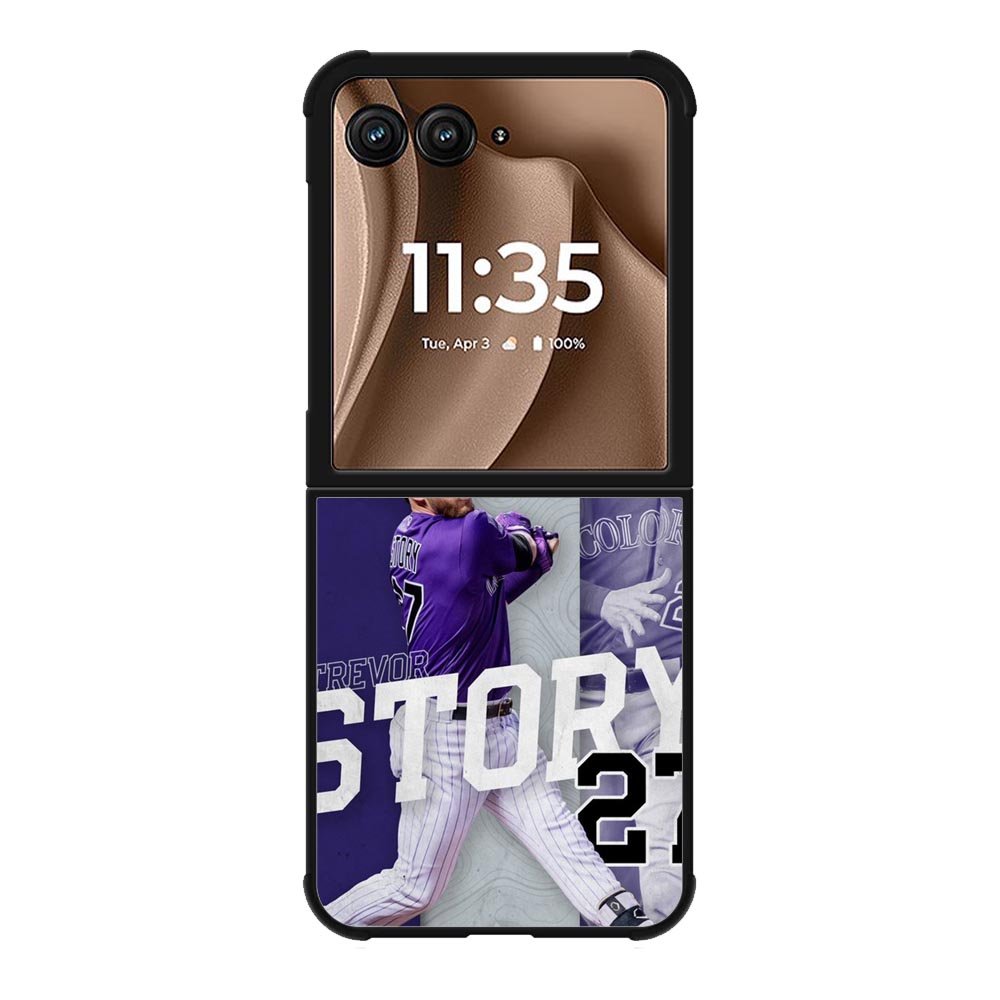 Trevor Story 27 Colorado Rockies Motorola Moto RAZR Plus 2025 Case OV9832
