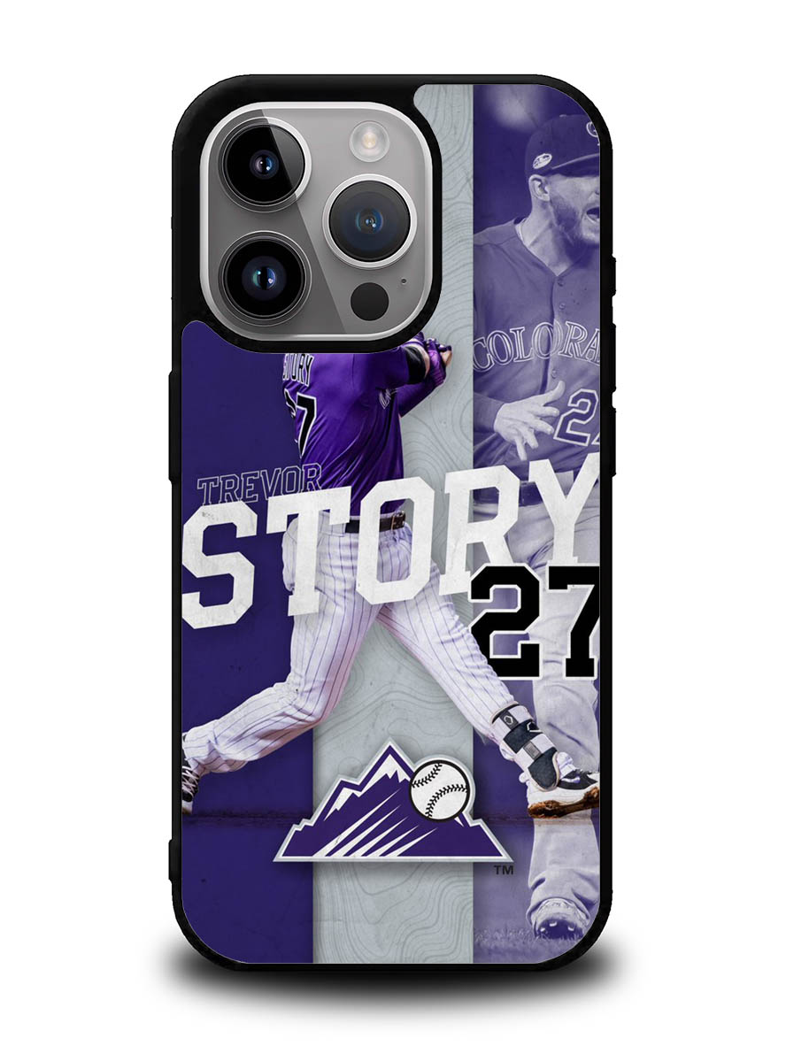 Trevor Story 27 Colorado Rockies iPhone 16 Pro Case OV9832