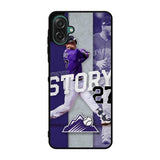 Trevor Story 27 Colorado Rockies Samsung Galaxy A07 Case QC9832