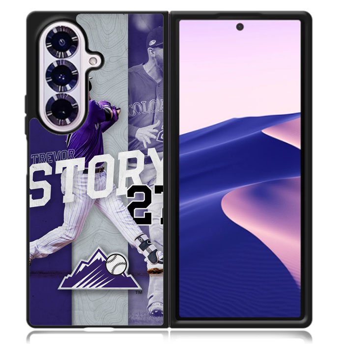 Trevor Story 27 Colorado Rockies Samsung Galaxy Z Fold 7 Case OV9832