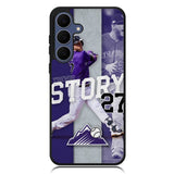 Trevor Story 27 Colorado Rockies Samsung Galaxy S25 FE Case OV9832