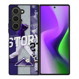Trevor Story 27 Colorado Rockies Samsung Galaxy Z Fold 6 5G 2024 Case OV9832