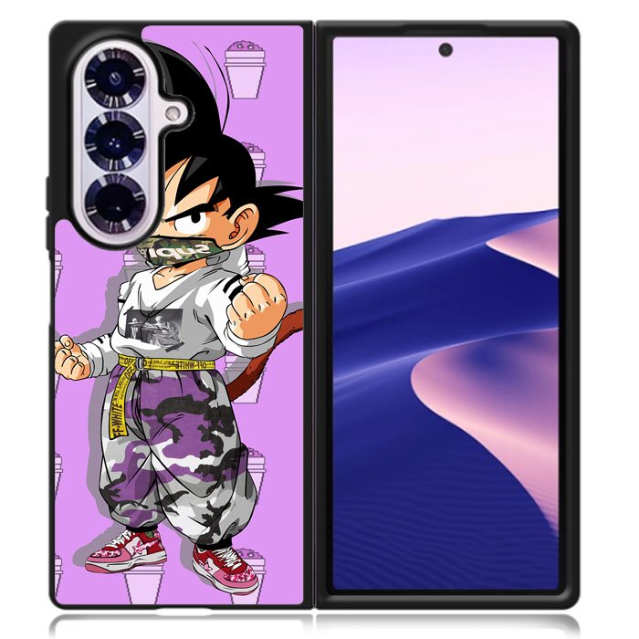 Goku Purple Hypebeast Samsung Galaxy Z Fold 7 Case OV9845