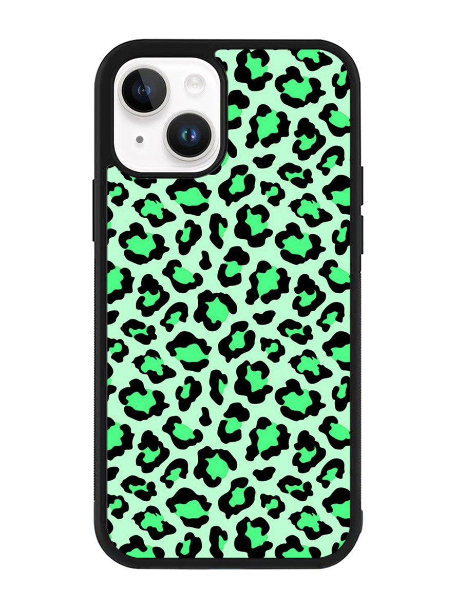 Leopard Green Pattern iPhone 14 Plus Case QC9851