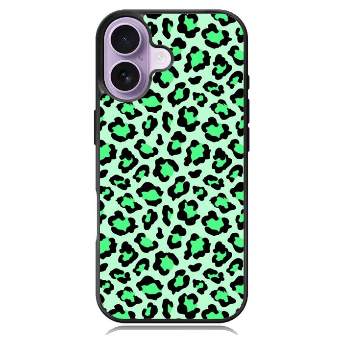 Leopard Green Pattern iPhone 17 Case OV9851