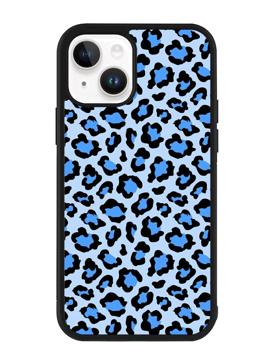 Leopard Blue Pattern iPhone 14 Case QC9850
