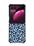 Leopard Blue Pattern Motorola Moto Razr Plus 2023 , Moto Razr+ 2023 Case OV9850