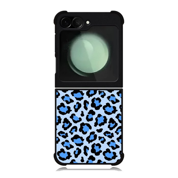 Leopard Blue Pattern Samsung Galaxy Z Flip 6 5G 2024 Case OV9850