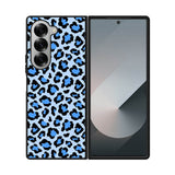 Leopard Blue Pattern Samsung Galaxy Z Fold 7 5G Case OV9850