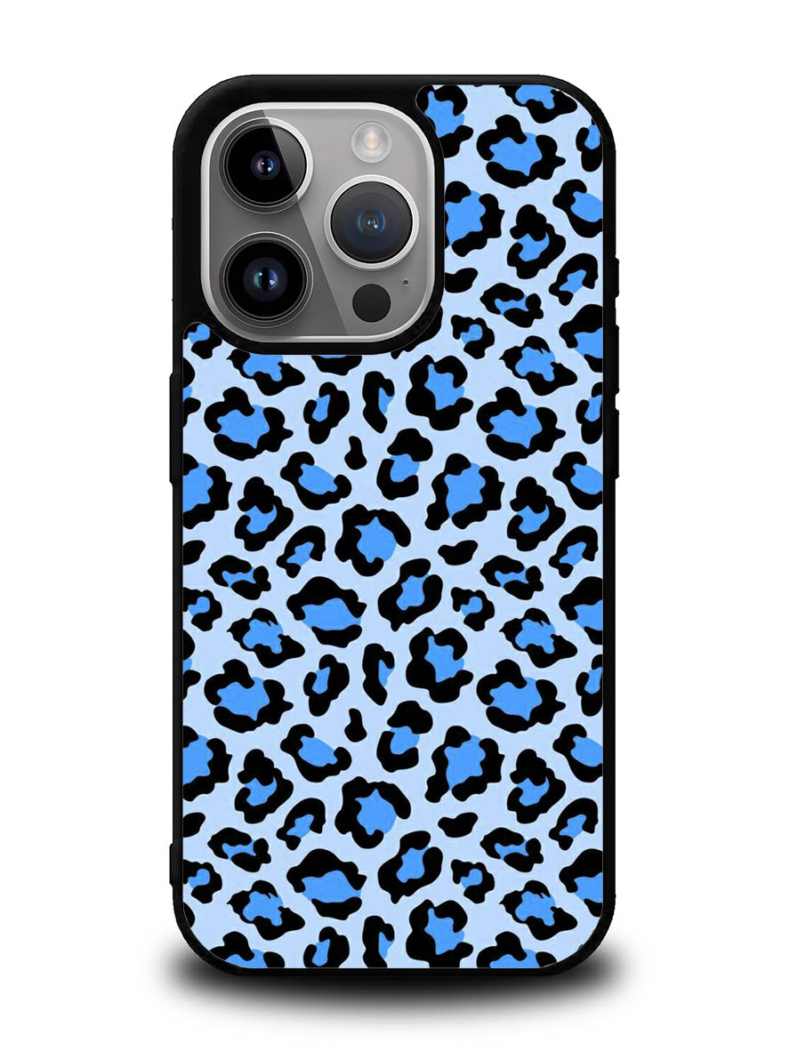 Leopard Blue Pattern iPhone 16 Pro Case OV9850