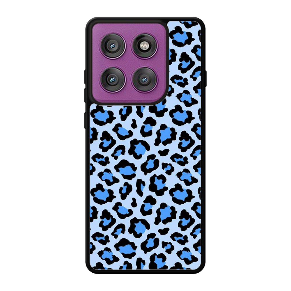 Leopard Blue Pattern Motorola Moto Edge 60 Pro Case OV9850