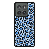 Leopard Blue Pattern Motorola Moto Edge 2025 Case OV9850