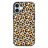 Leopard Orange Pattern iPhone 16 Case QC9853