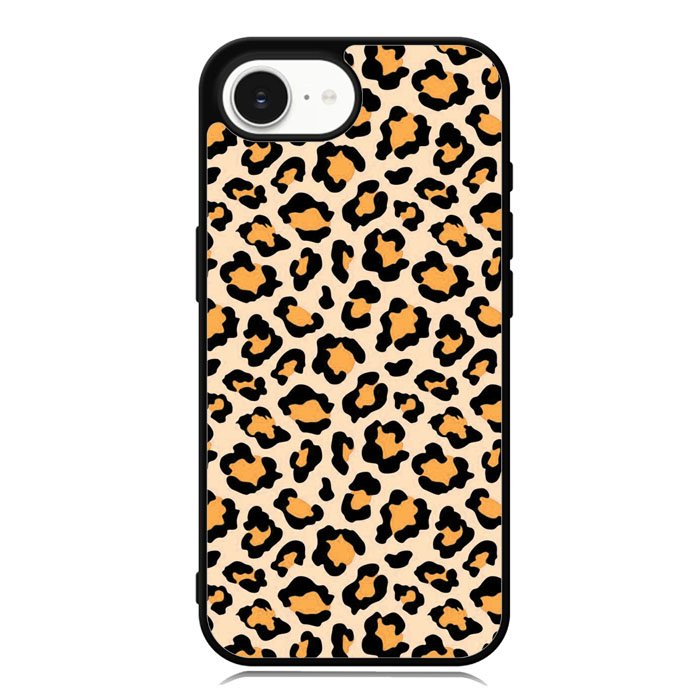 Leopard Orange Pattern iPhone 16e Case OV9853