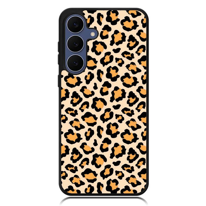 Leopard Orange Pattern Samsung Galaxy S25 FE Case OV9853