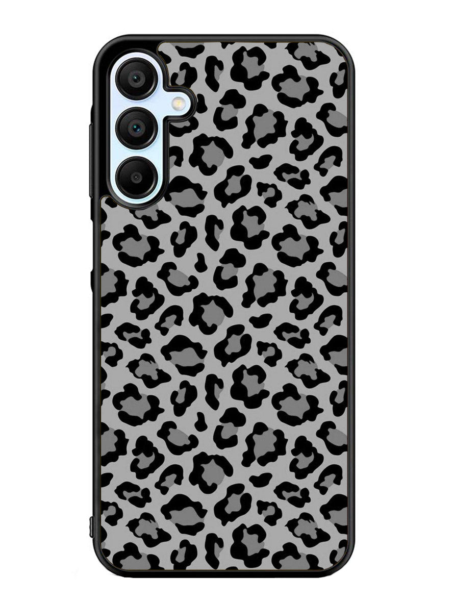 Leopard Grey Pattern Samsung Galaxy A25 5G Case