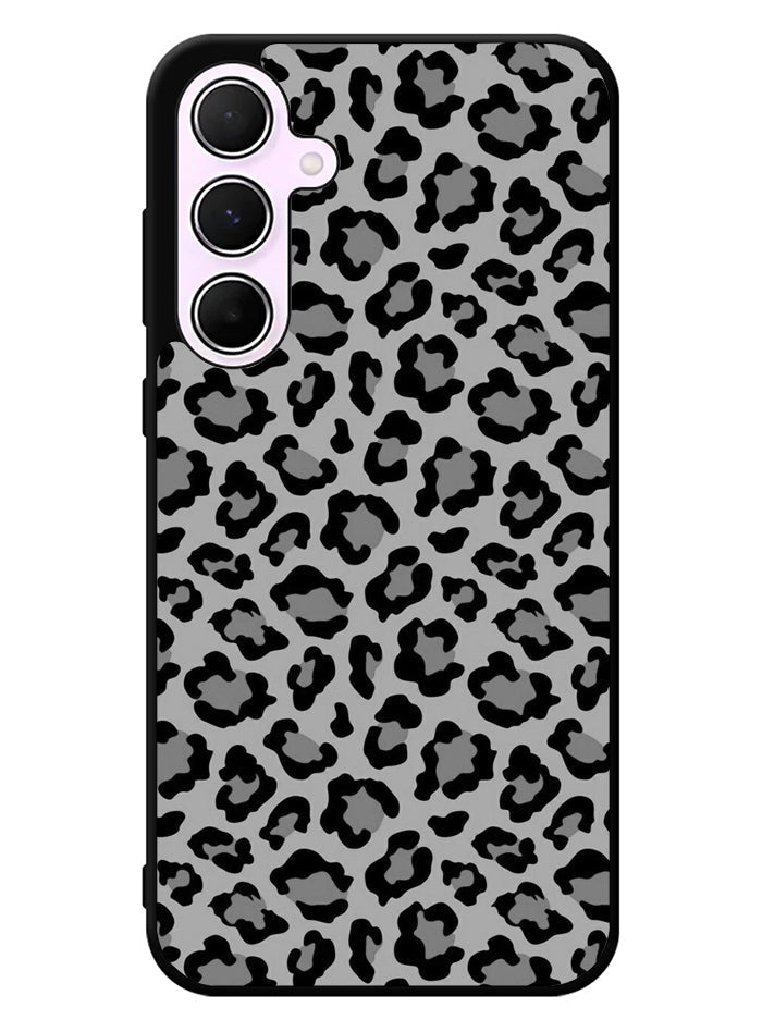 Leopard Grey Pattern Samsung Galaxy A35 5G Case