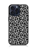 Leopard Grey Pattern iPhone 15 Pro Max Case