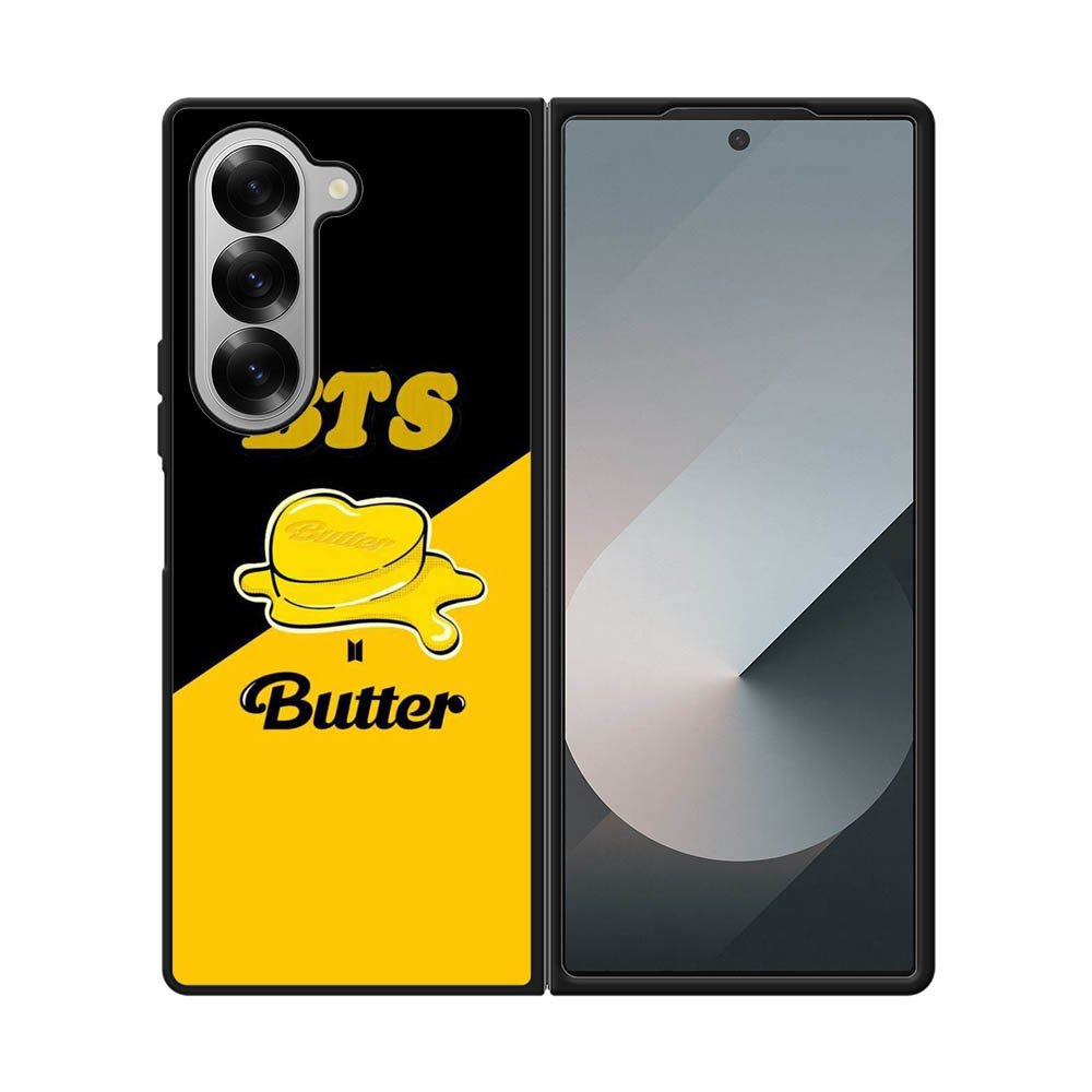 BTS Butter Black Yellow Samsung Galaxy Z Fold 7 5G Case QC9865
